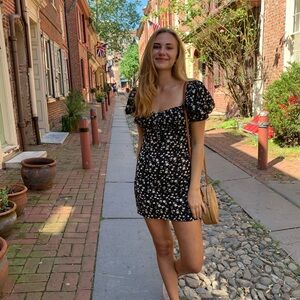 Floral Puff Sleeve Dress